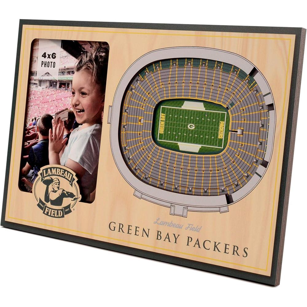 imageYouTheFan NFL Arizona Cardinals 3D StadiumViews Picture FrameGreen Bay Packers