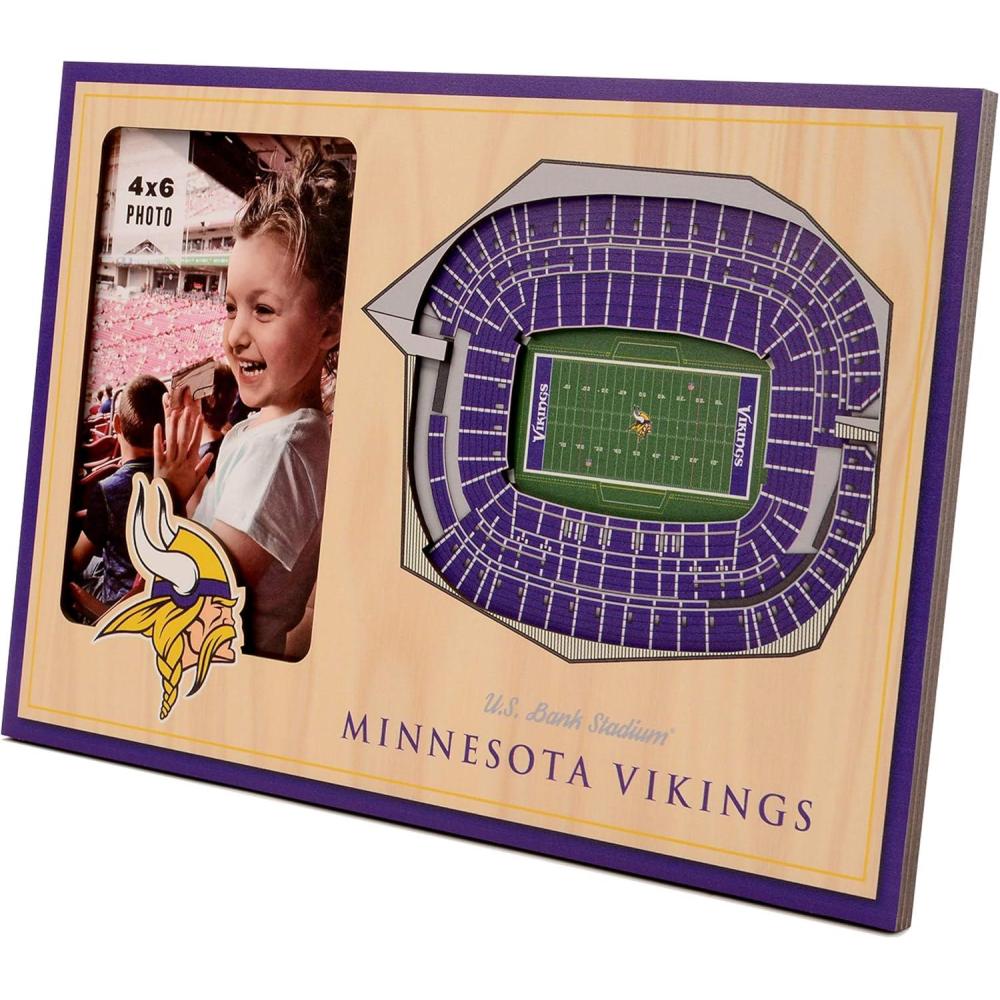 imageYouTheFan NFL Arizona Cardinals 3D StadiumViews Picture FrameMinnesota Vikings