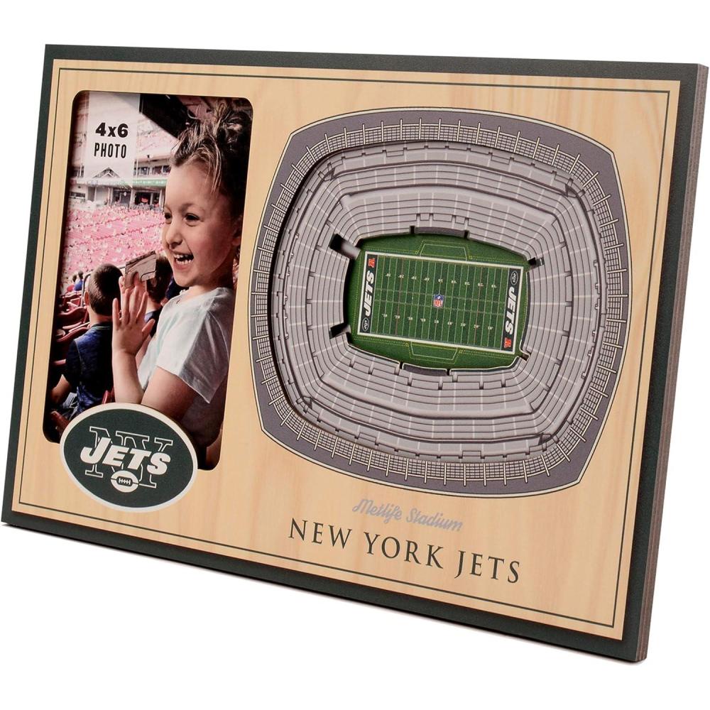 imageYouTheFan NFL Arizona Cardinals 3D StadiumViews Picture FrameNew York Jets