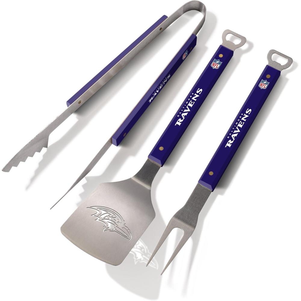 imageYouTheFan NFL Spirit Series 3Piece BBQ SetBaltimore Ravens