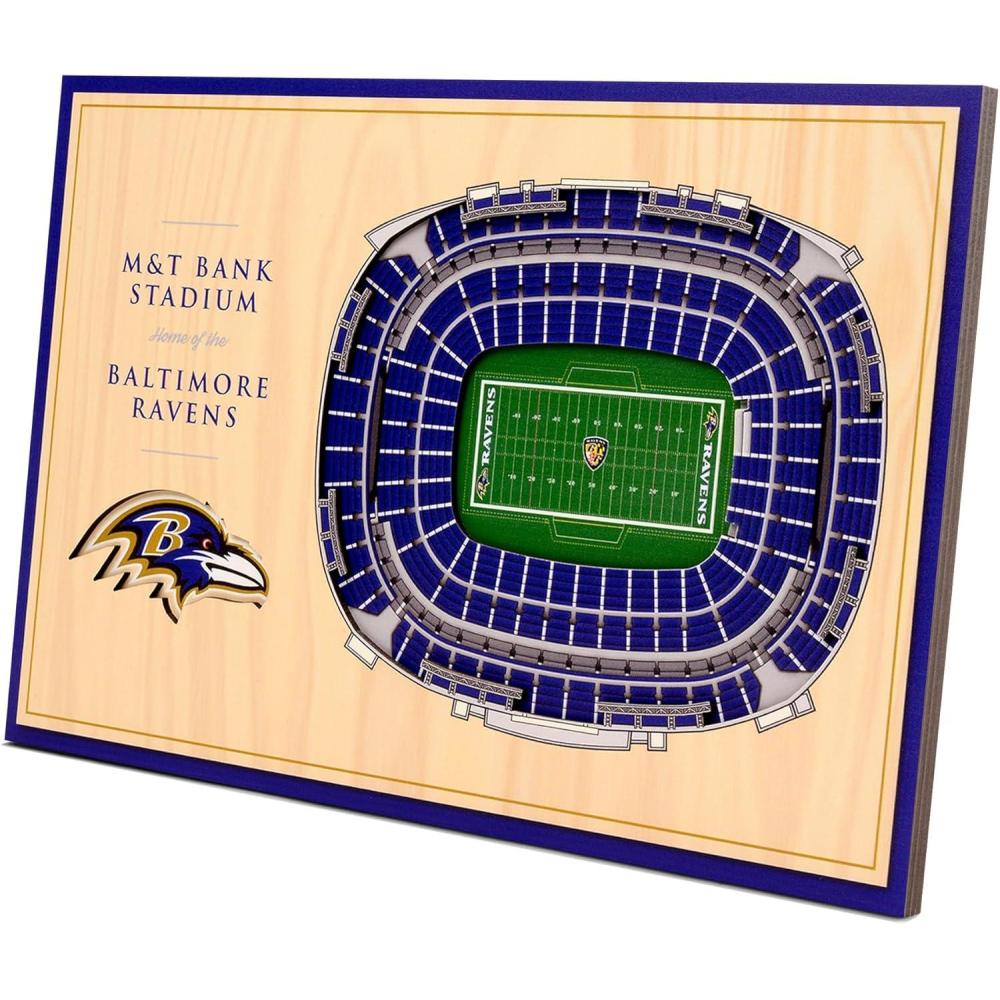 imageYouTheFan NFL Unisex 3D StadiumViews Desktop DisplayBaltimore Ravens