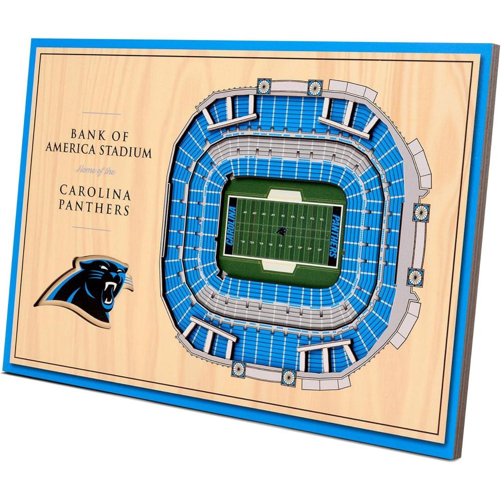 imageYouTheFan NFL Unisex 3D StadiumViews Desktop DisplayCarolina Panthers