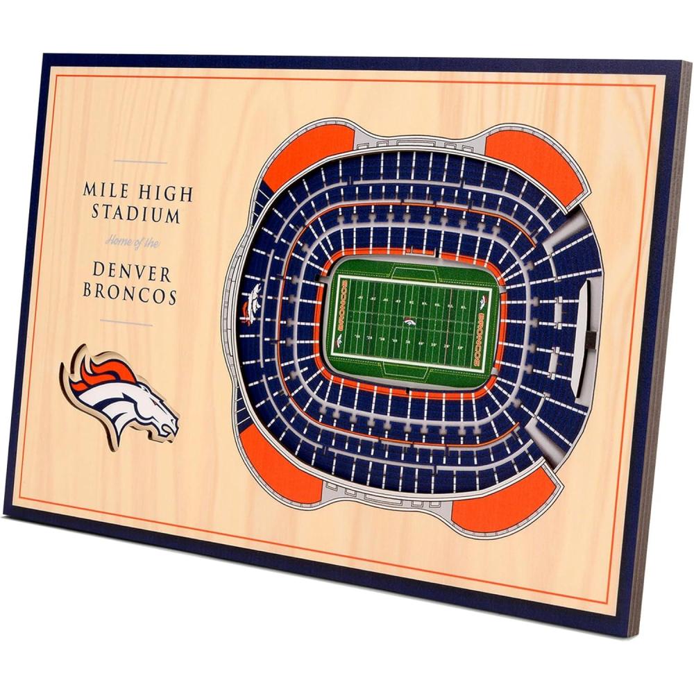 imageYouTheFan NFL Unisex 3D StadiumViews Desktop DisplayDenver Broncos