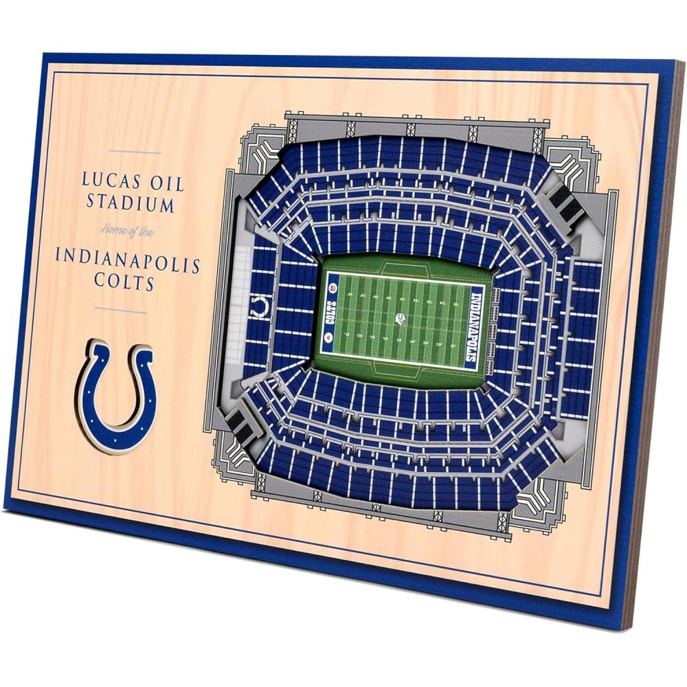 imageYouTheFan NFL Unisex 3D StadiumViews Desktop DisplayIndianapolis Colts