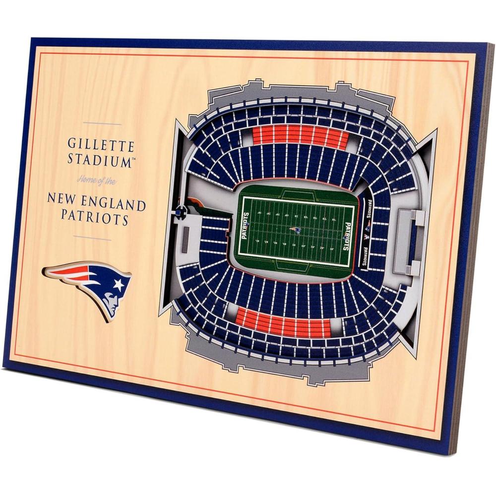 imageYouTheFan NFL Unisex 3D StadiumViews Desktop DisplayNew England Patriots