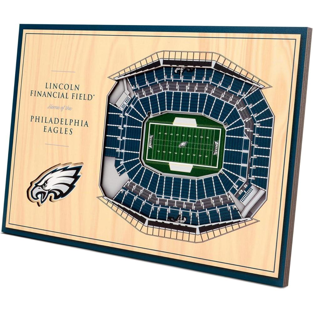 imageYouTheFan NFL Unisex 3D StadiumViews Desktop DisplayPhiladelphia Eagles
