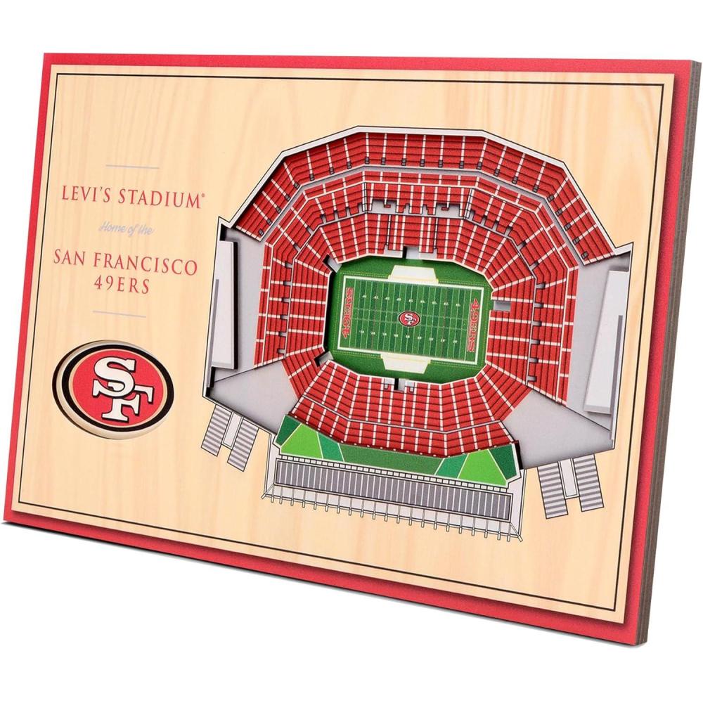 imageYouTheFan NFL Unisex 3D StadiumViews Desktop DisplaySan Francisco 49ers