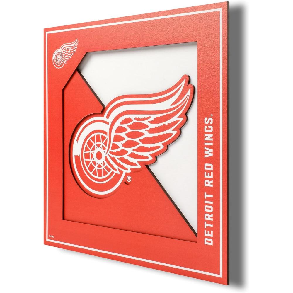 imageYouTheFan NHL 3D Logo Series Wall Art12x12Detroit Red Wings