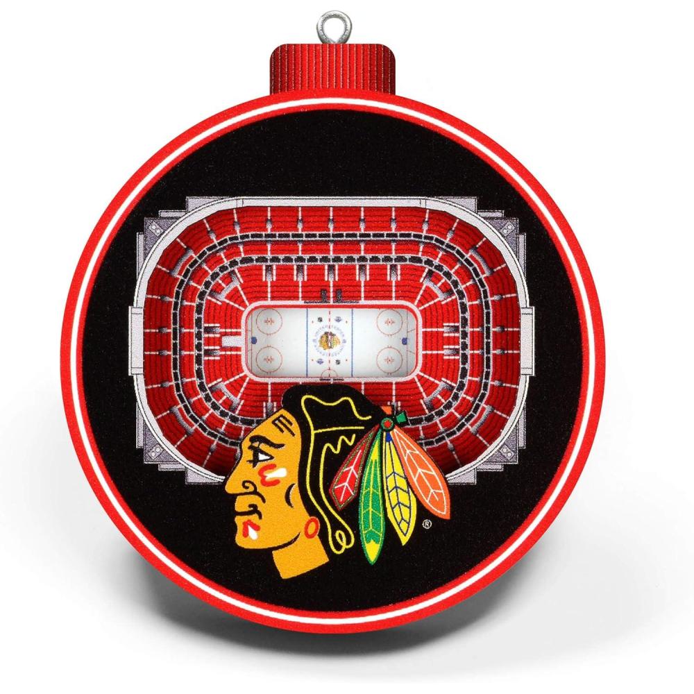 imageYouTheFan NHL 3D StadiumView OrnamentChicago Blackhawks