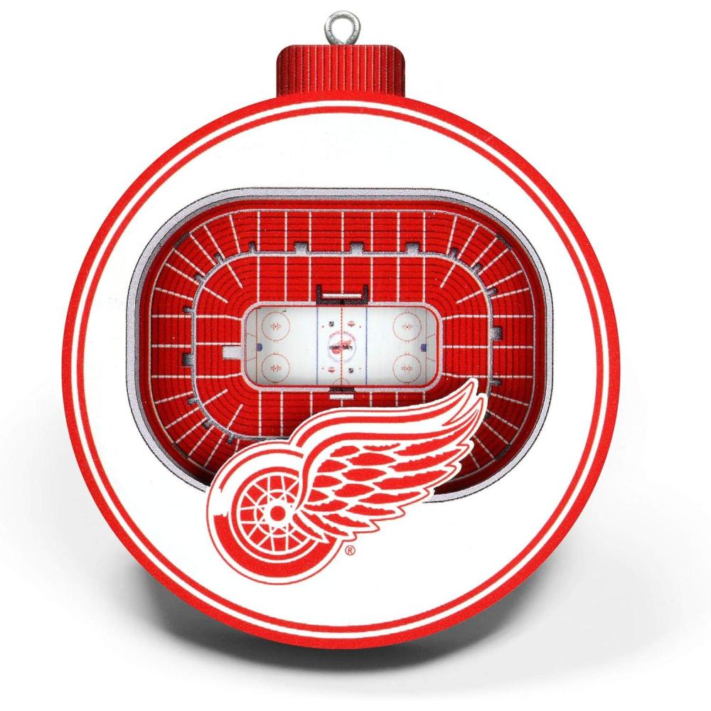 imageYouTheFan NHL 3D StadiumView OrnamentDetroit Red Wings