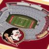 YouTheFan NCAA 3D StadiumView Coasters(Florida State Seminoles)