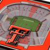 YouTheFan NCAA 3D StadiumView Coasters(Texas Tech Red Raiders)