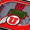YouTheFan NCAA 3D StadiumView Coasters(Utah Utes)