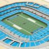 YouTheFan NFL 5-Layer StadiumView Wall Art(Carolina Panthers)