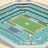 YouTheFan NFL 5-Layer StadiumView Wall Art(Miami Dolphins)