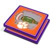 YouTheFan NCAA 3D StadiumView Coasters(Clemson Tigers)