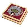 YouTheFan NCAA 3D StadiumView Coasters(Florida State Seminoles)