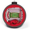 YouTheFan NCAA 3D StadiumView Ornament(Arkansas Razorbacks)