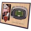 YouTheFan NFL Arizona Cardinals 3D StadiumViews Picture Frame(Chicago Bears)
