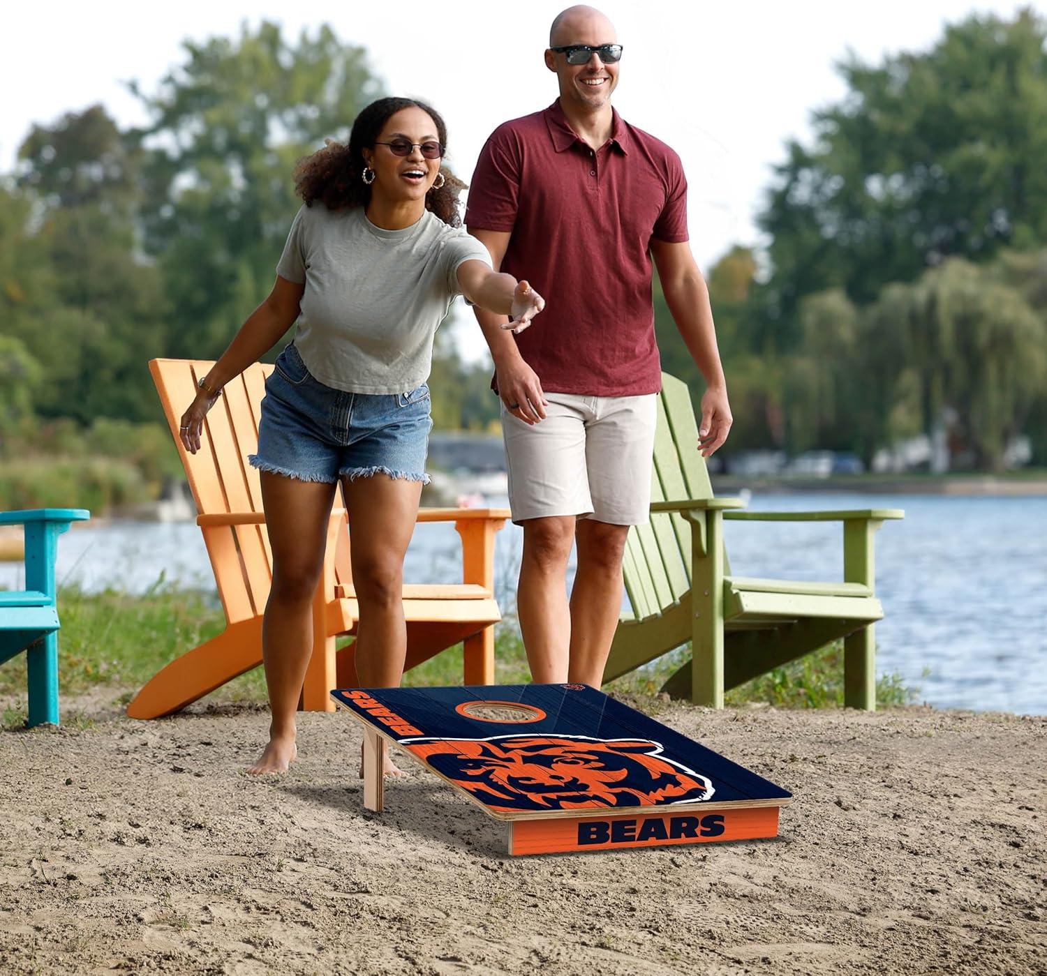 imageYouTheFan NFL 2 x 3 Wood Cornhole GameChicago Bears