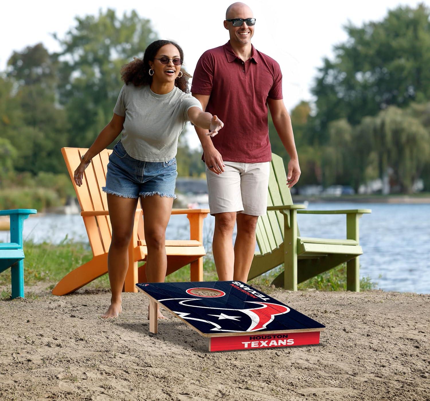 imageYouTheFan NFL 2 x 3 Wood Cornhole GameHouston Texans