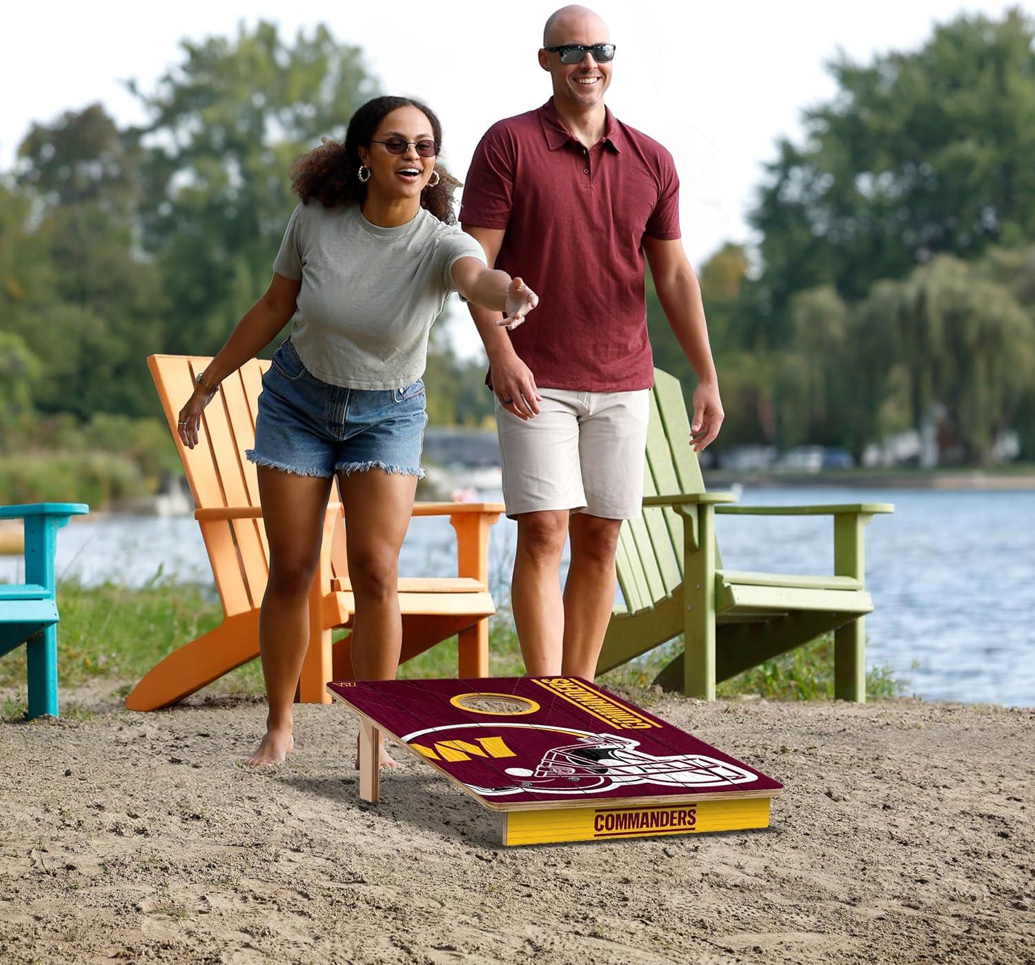 imageYouTheFan NFL 2 x 3 Wood Cornhole GameWashington Commanders