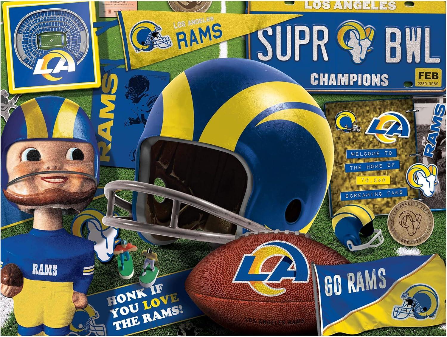 imageYouTheFan NFL Retro Series Puzzle 500 PiecesLos Angeles Rams