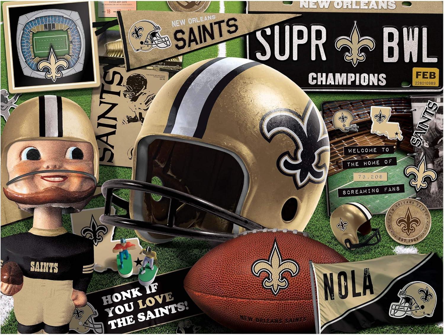 imageYouTheFan NFL Retro Series Puzzle 500 PiecesNew Orleans Saints