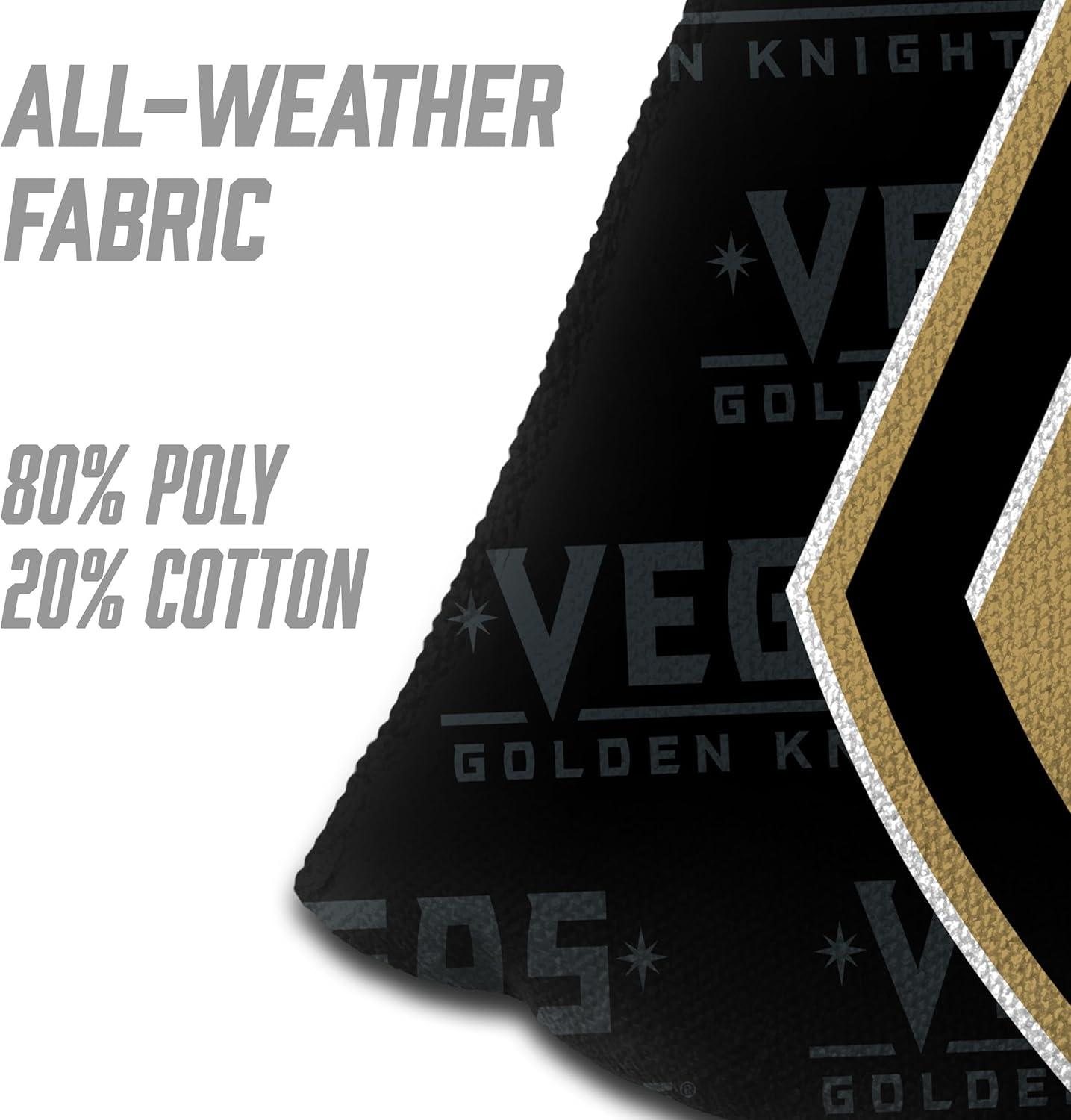 imageYouTheFan OfficiallyLicensed NHL Set of 4 Cornhole Bags All Weather Regulation 6 x 6 Size 16oz Weight Designed in USAVegas Golden Knights Black