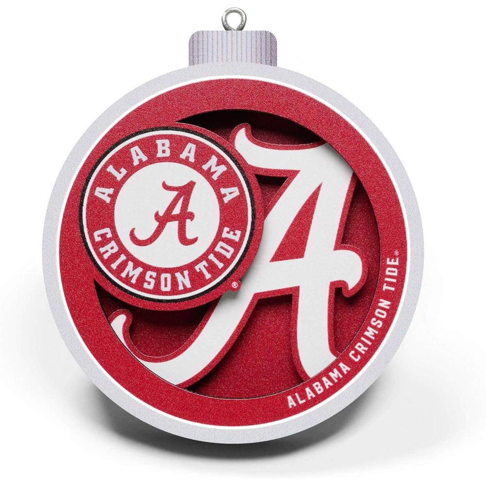 imageYouTheFan NCAA 3D Logo Series OrnamentAlabama Crimson Tide