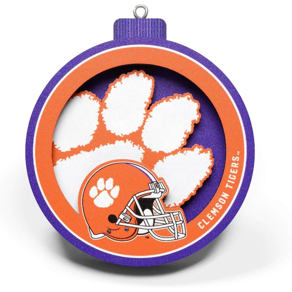 imageYouTheFan NCAA 3D Logo Series OrnamentClemson Tigers