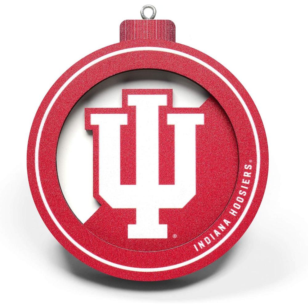 imageYouTheFan NCAA 3D Logo Series OrnamentIndiana Hoosiers