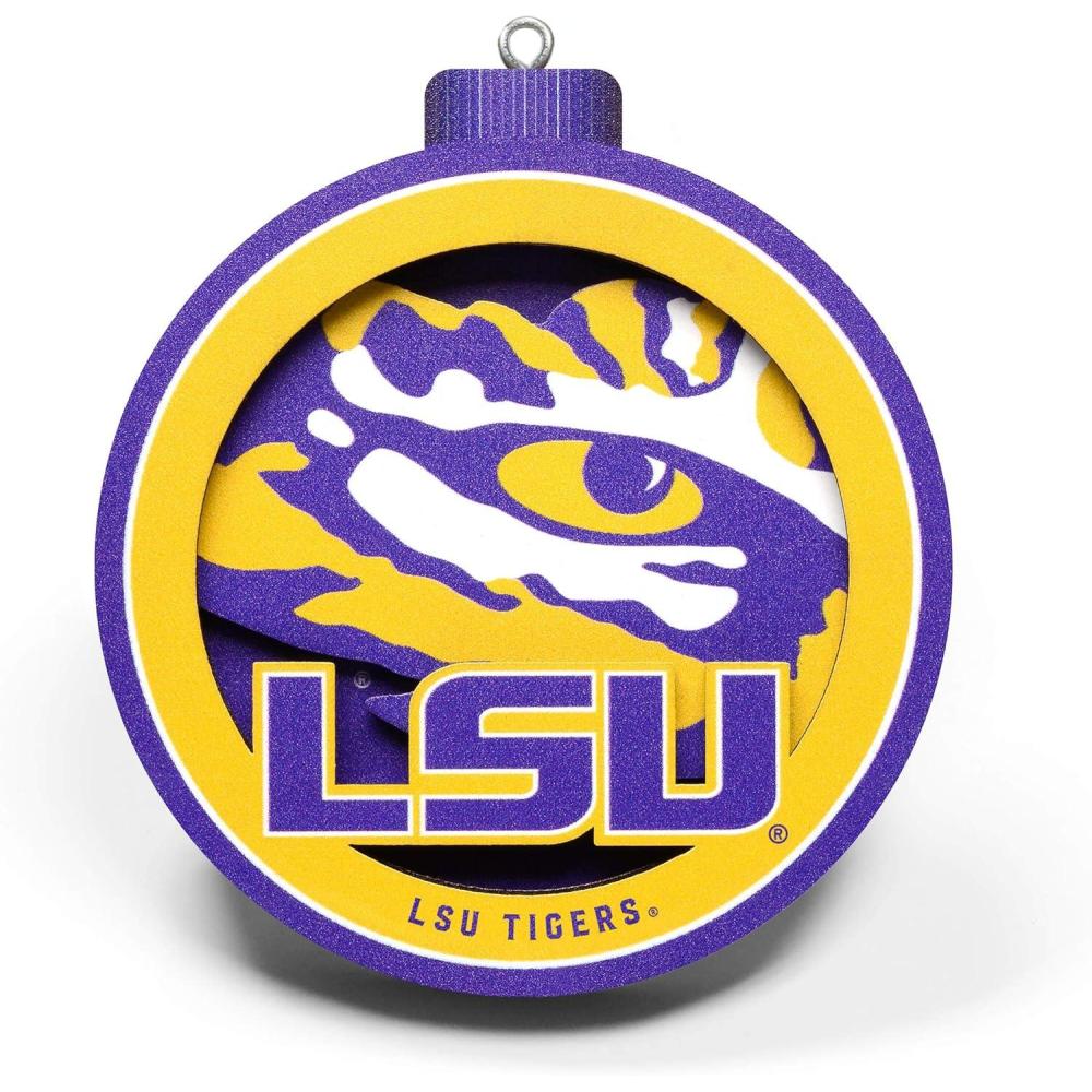 imageYouTheFan NCAA 3D Logo Series OrnamentLSU Tigers