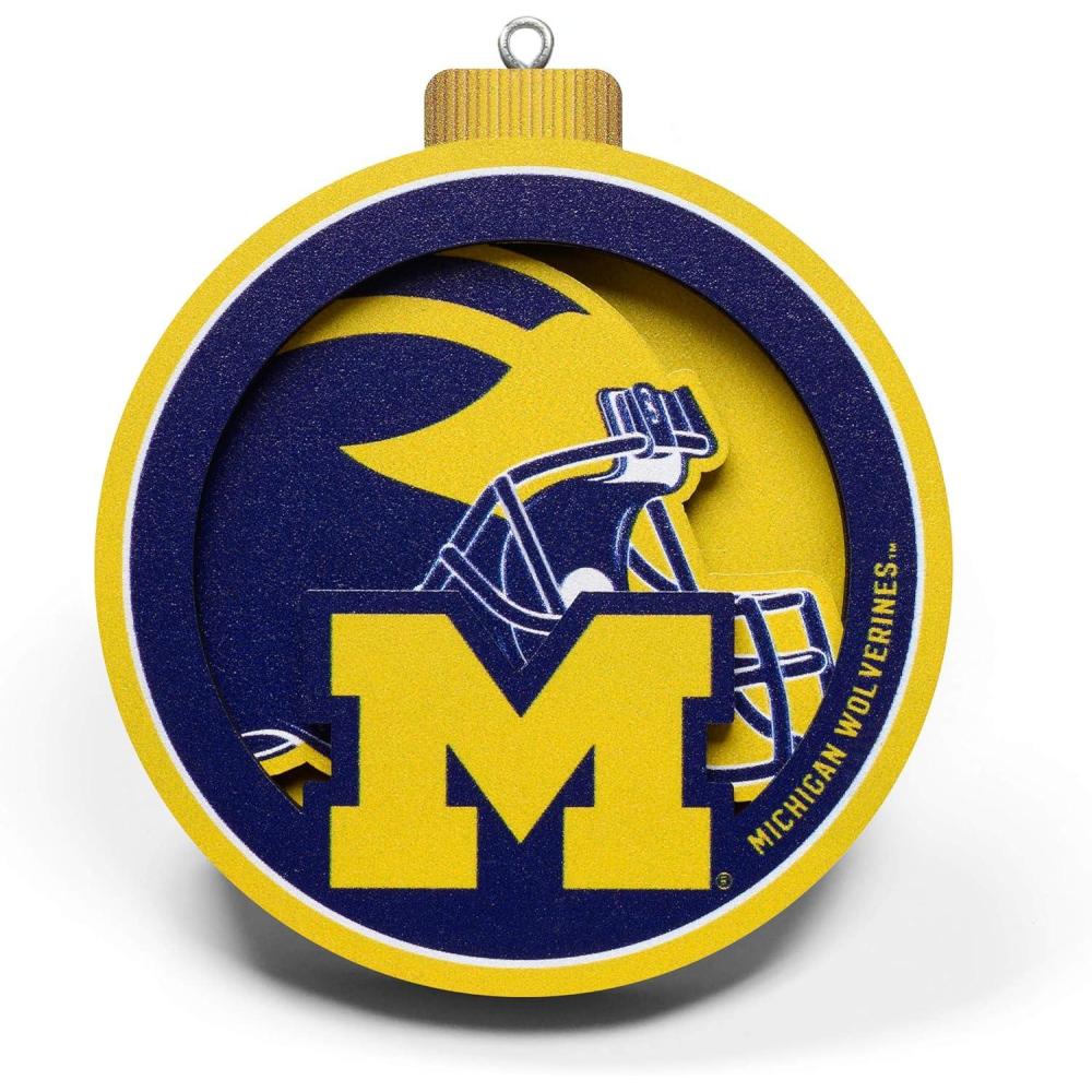 imageYouTheFan NCAA 3D Logo Series OrnamentMichigan Wolverines