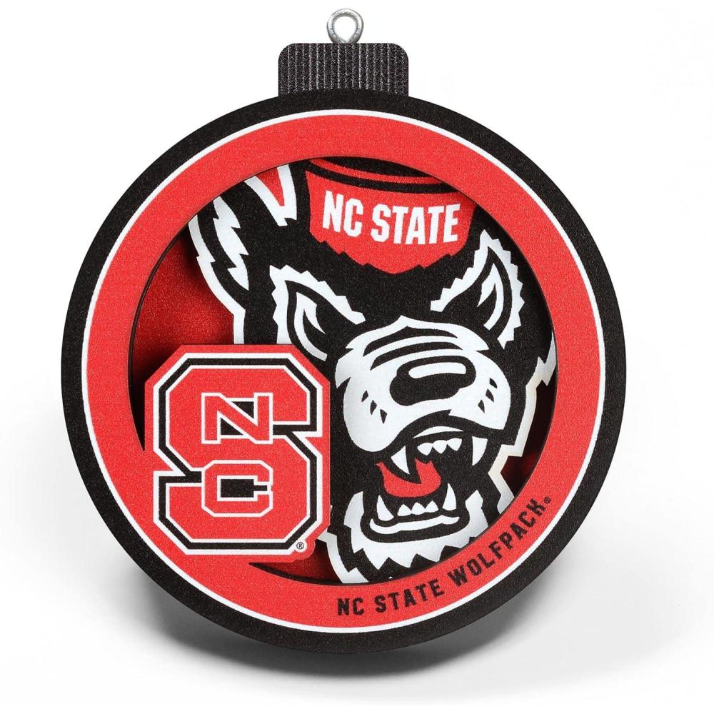 imageYouTheFan NCAA 3D Logo Series OrnamentNC State Wolfpack