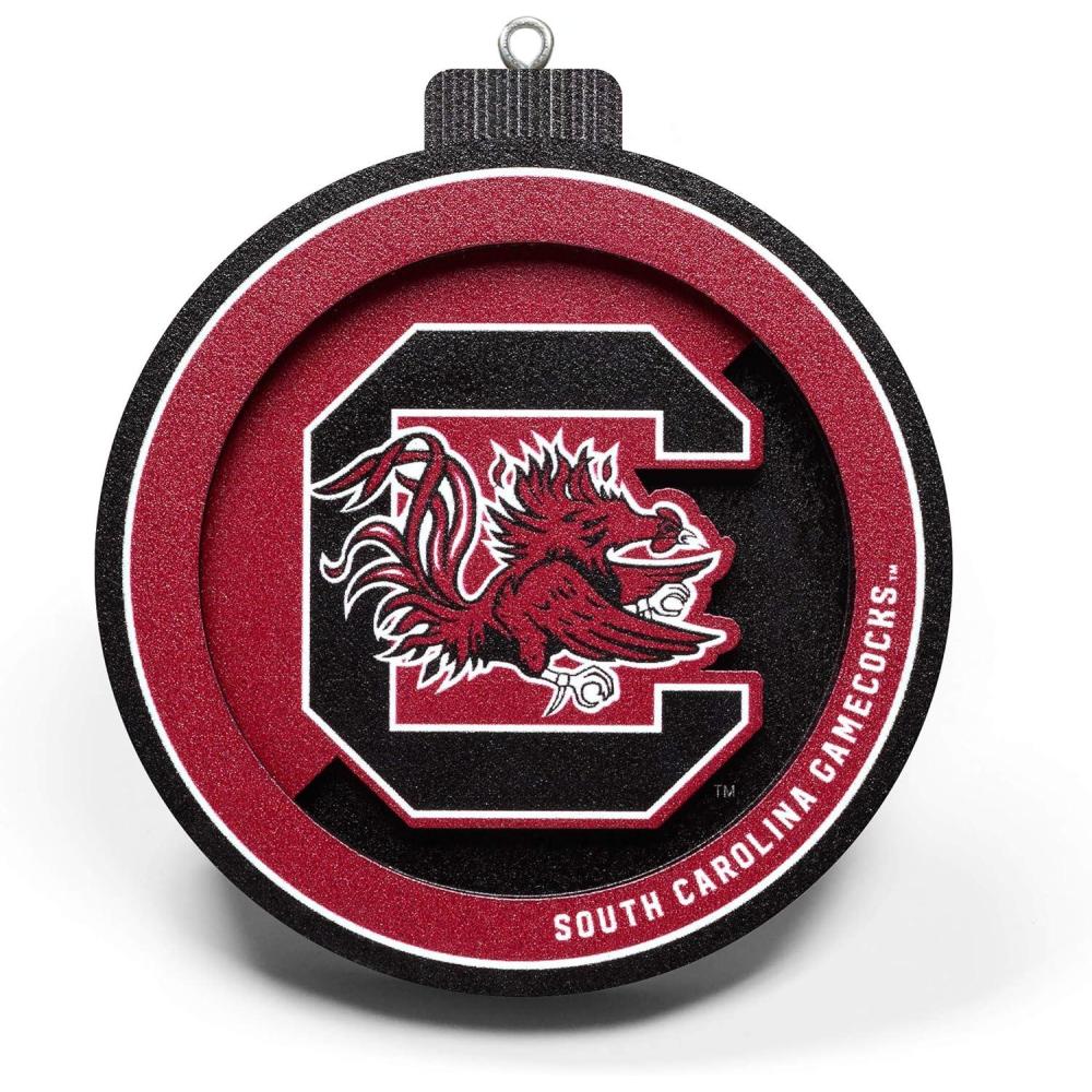 imageYouTheFan NCAA 3D Logo Series OrnamentSouth Carolina Gamecocks