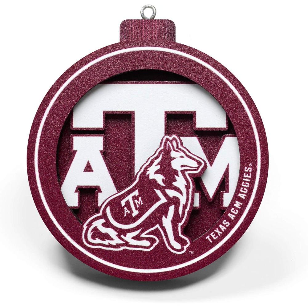 imageYouTheFan NCAA 3D Logo Series OrnamentTexas AM Aggies