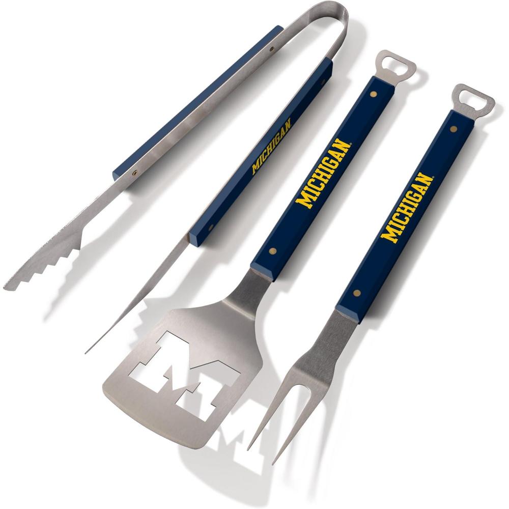 imageYouTheFan NCAA Spirit Series 3pc BBQ SetMichigan Wolverines