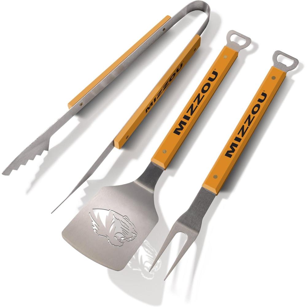 imageYouTheFan NCAA Spirit Series 3pc BBQ SetMissouri Tigers