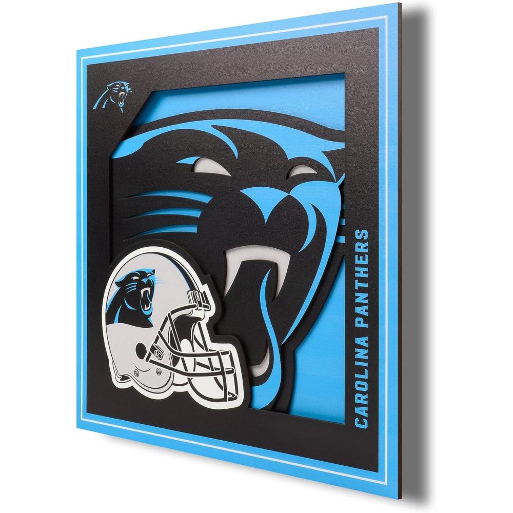 imageYouTheFan NFL 12x12 Logo Series Wall ArtCarolina Panthers