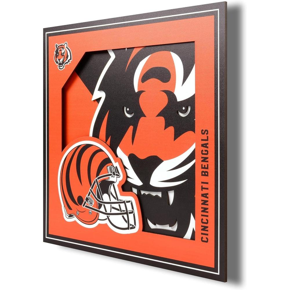 imageYouTheFan NFL 12x12 Logo Series Wall ArtCincinnati Bengals