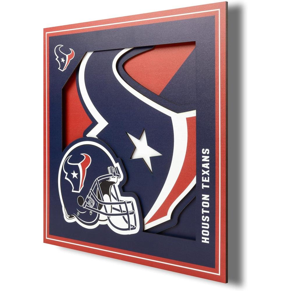 imageYouTheFan NFL 12x12 Logo Series Wall ArtHouston Texans