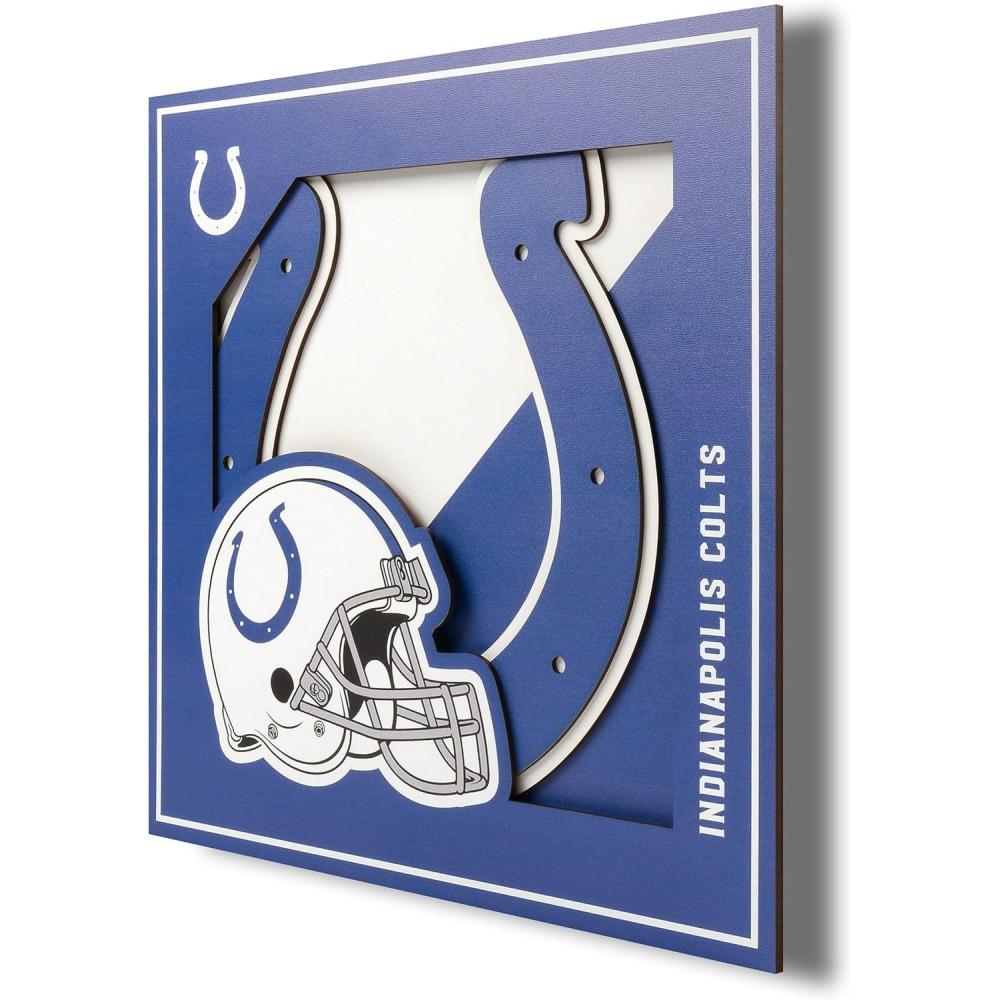 imageYouTheFan NFL 12x12 Logo Series Wall ArtIndianapolis Colts