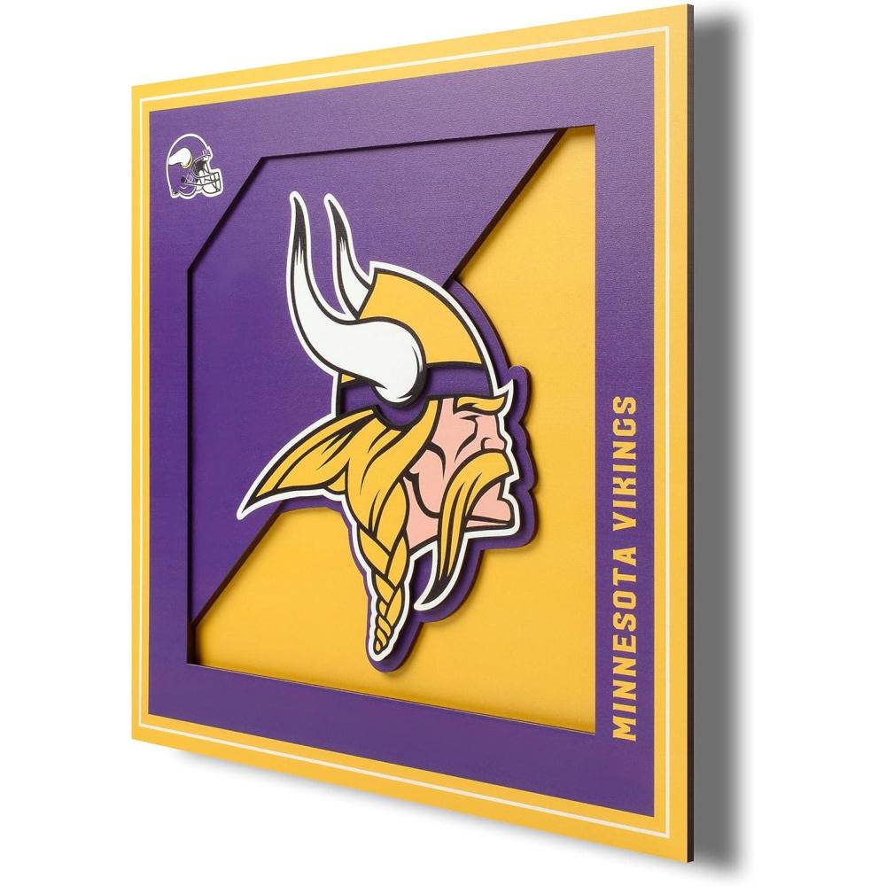 imageYouTheFan NFL 12x12 Logo Series Wall ArtMinnesota Vikings