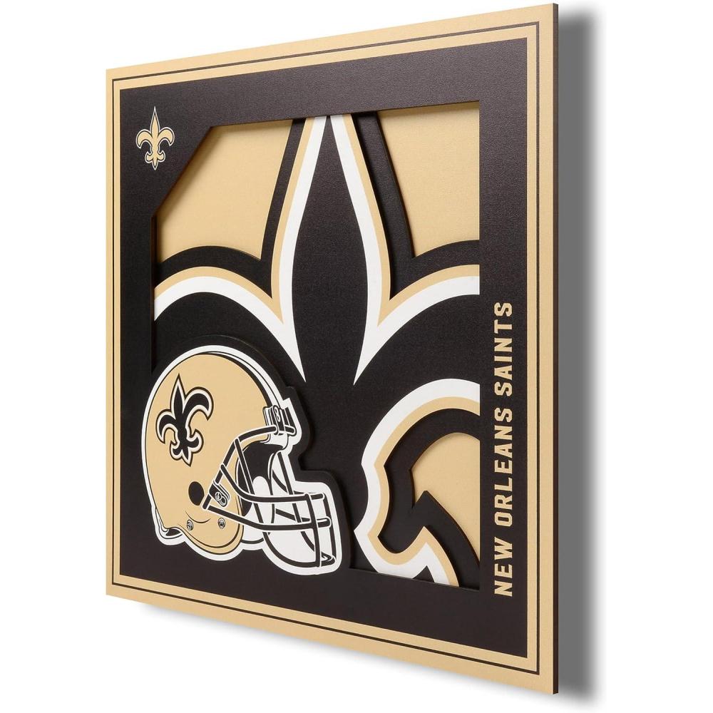 imageYouTheFan NFL 12x12 Logo Series Wall ArtNew Orleans Saints
