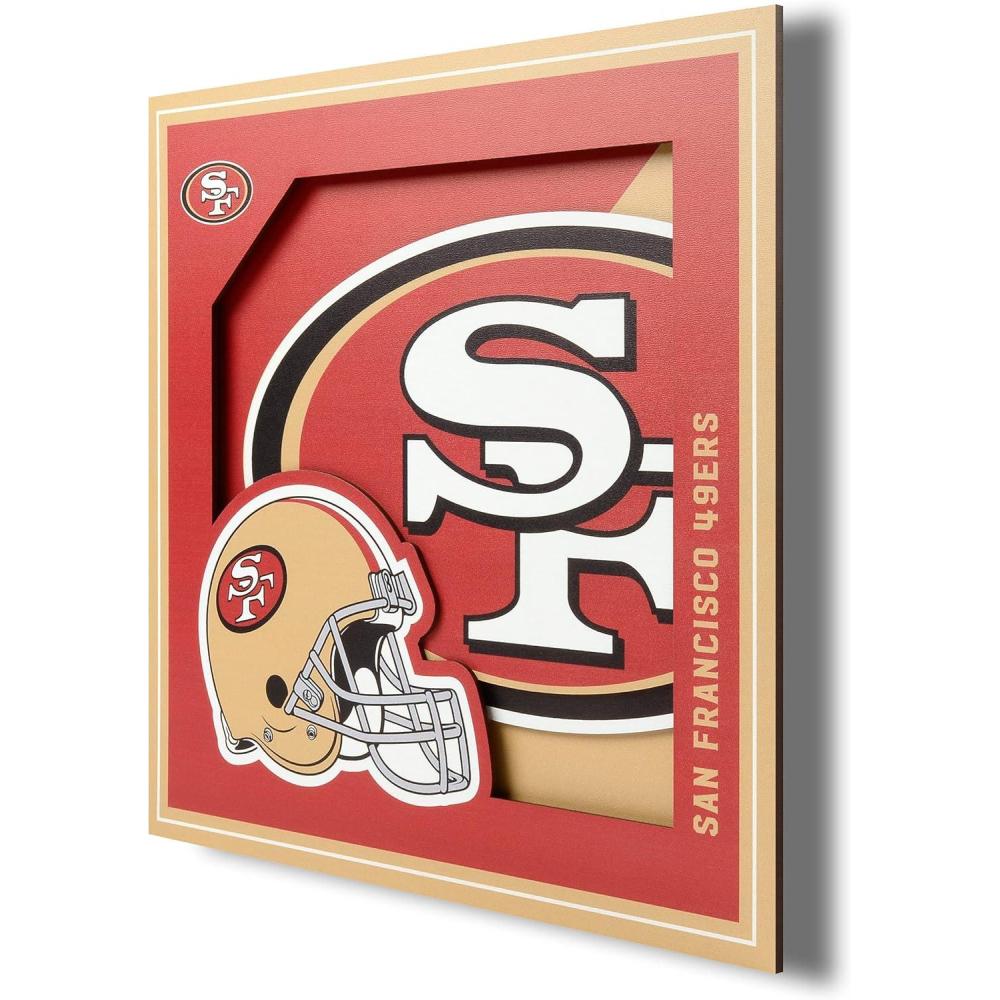 imageYouTheFan NFL 12x12 Logo Series Wall ArtSan Francisco 49ers
