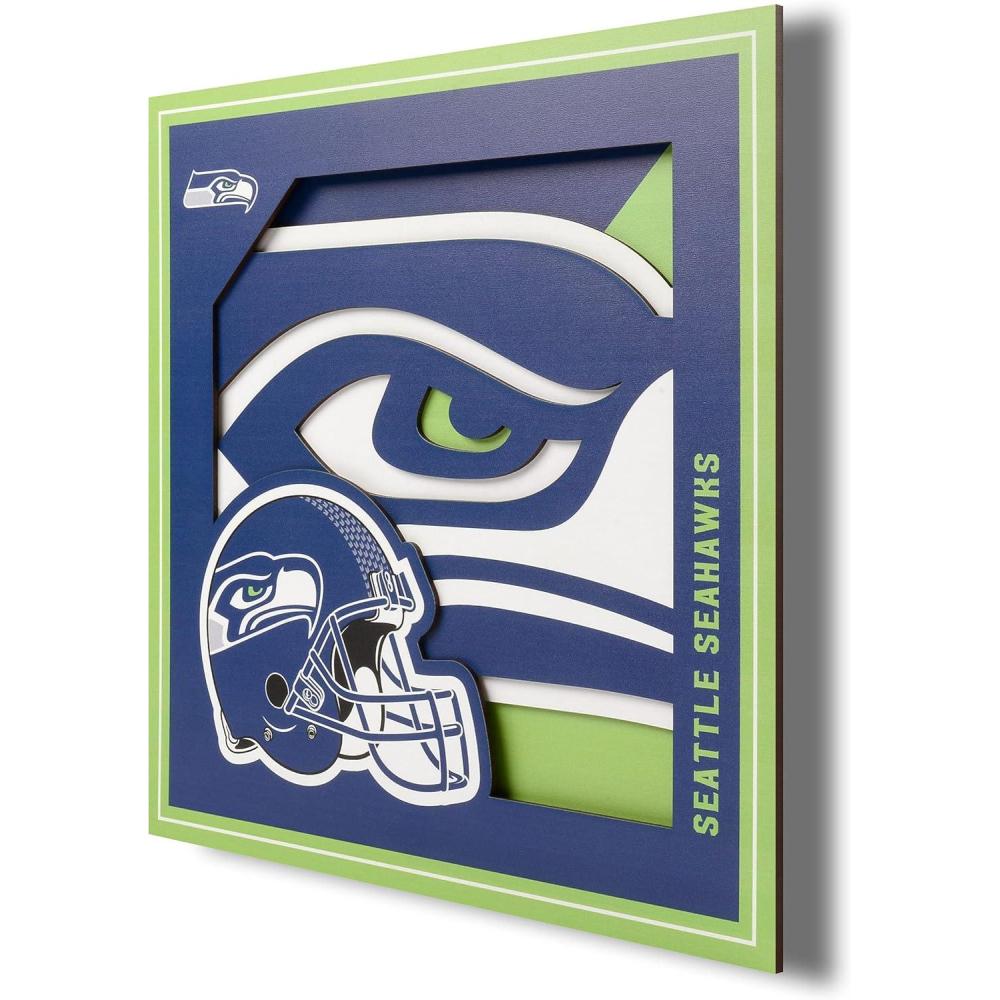 imageYouTheFan NFL 12x12 Logo Series Wall ArtSeattle Seahawks
