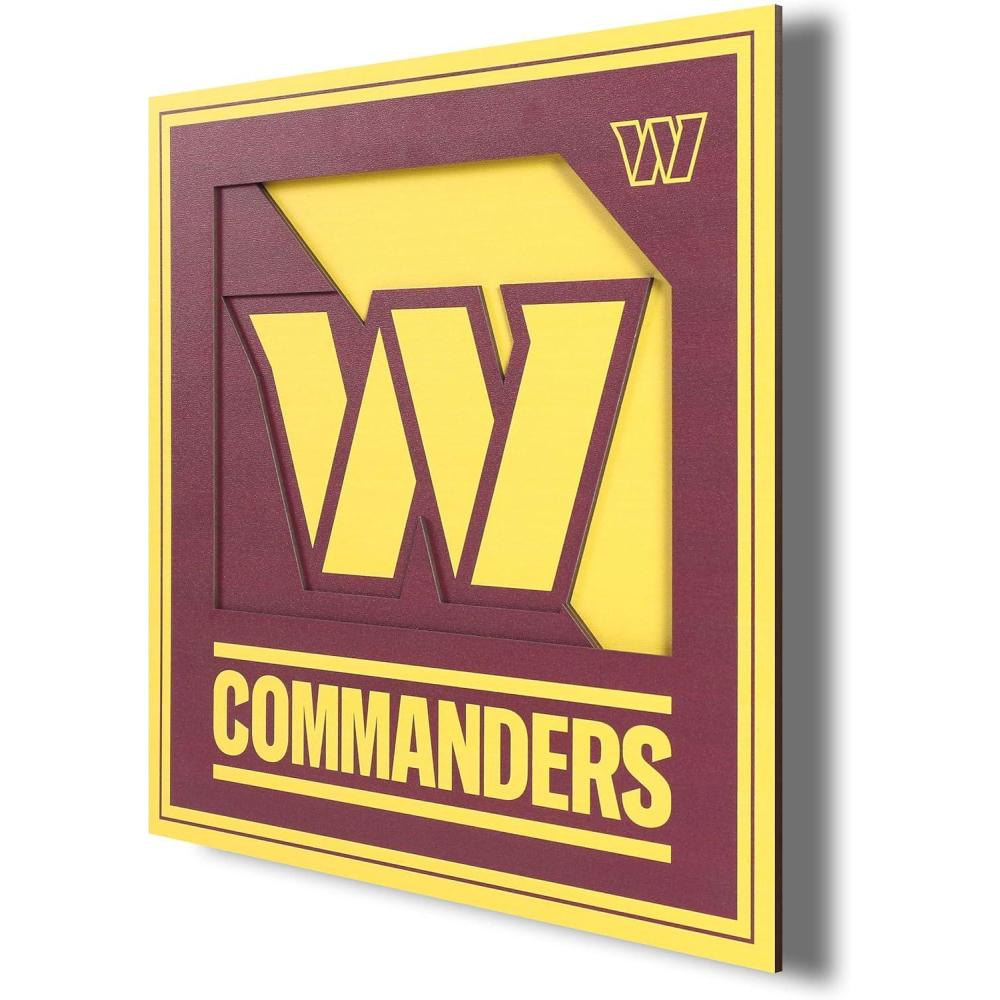 imageYouTheFan NFL 12x12 Logo Series Wall ArtWashington Commanders