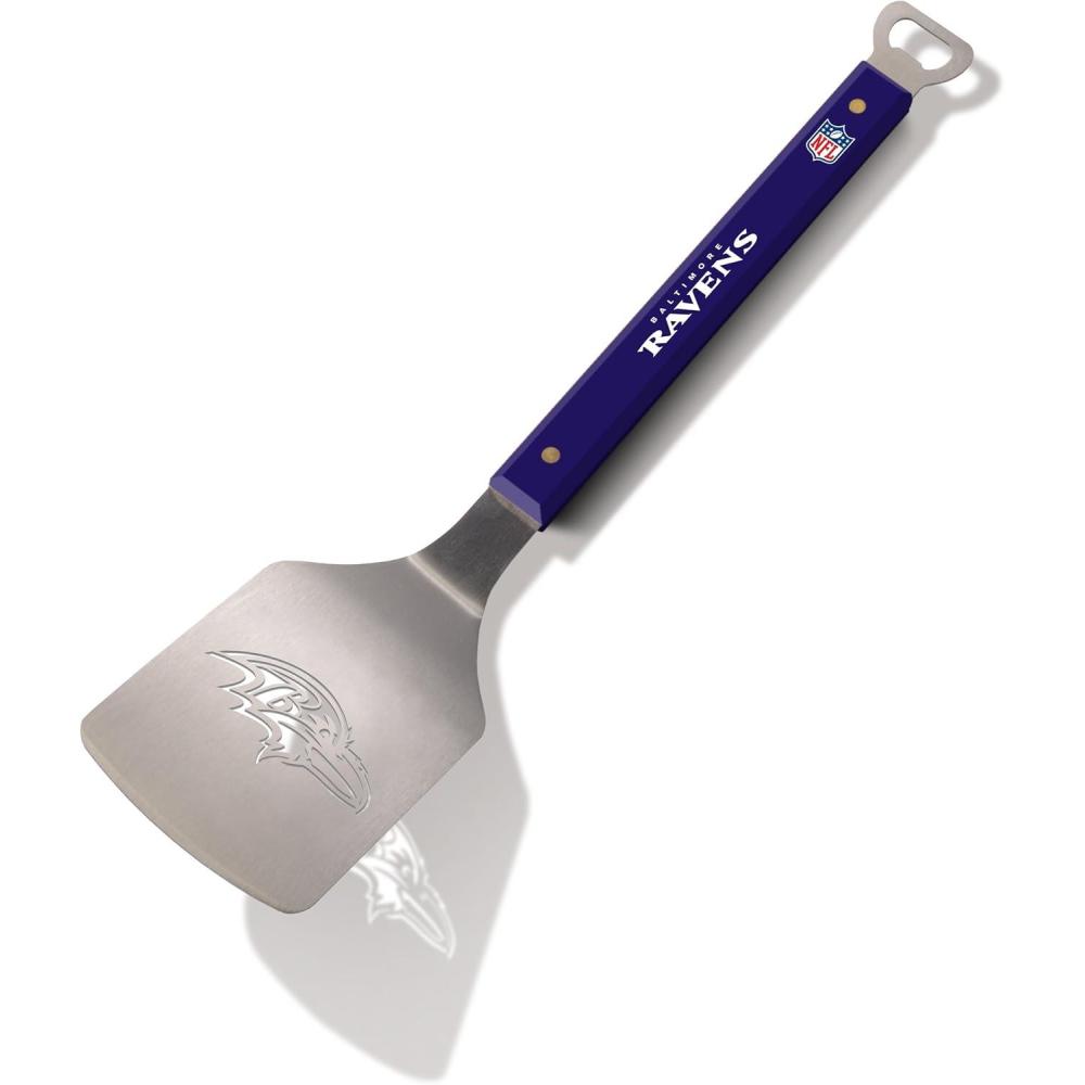 imageYouTheFan NFL 18quot Stainless Steel Sportula Spatula with Bottle OpenerBaltimore Ravens