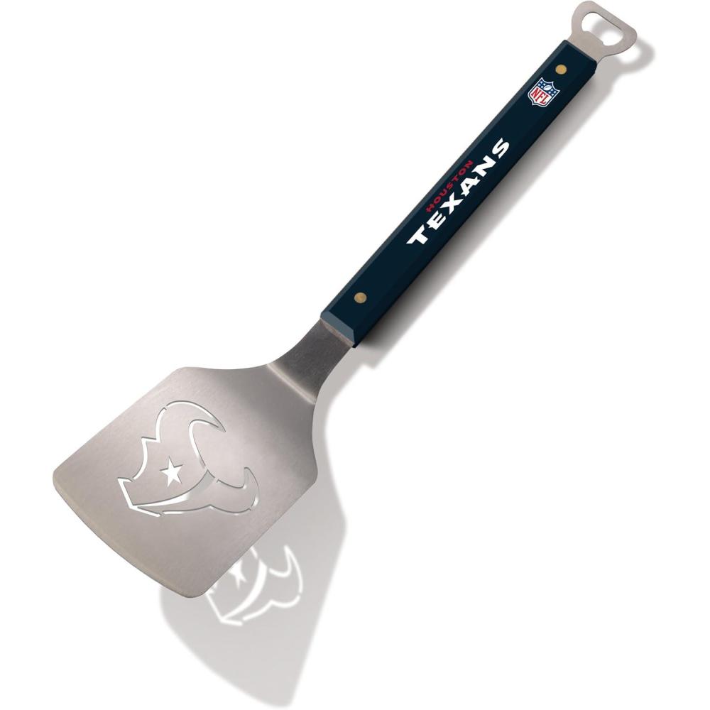 imageYouTheFan NFL 18quot Stainless Steel Sportula Spatula with Bottle OpenerHouston Texans